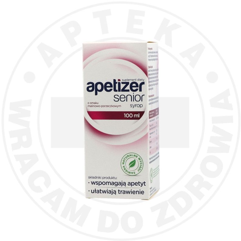 APETIZER SENIOR syrop o smaku malinowo-porzeczkowym, 100 ml
