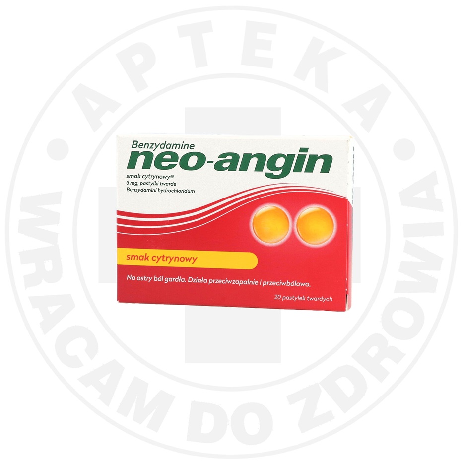 Benzydamine neo-angin 3 mg smak cytrynowy