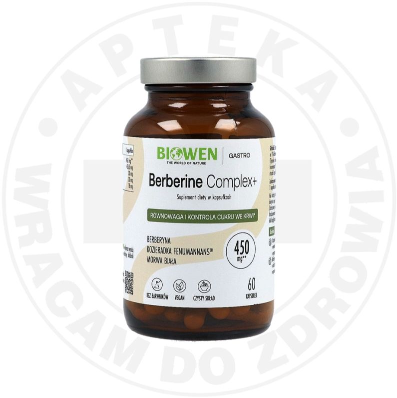 Biowen Berberine Complex+ kapsułki 450 mg, 60 kapsułek