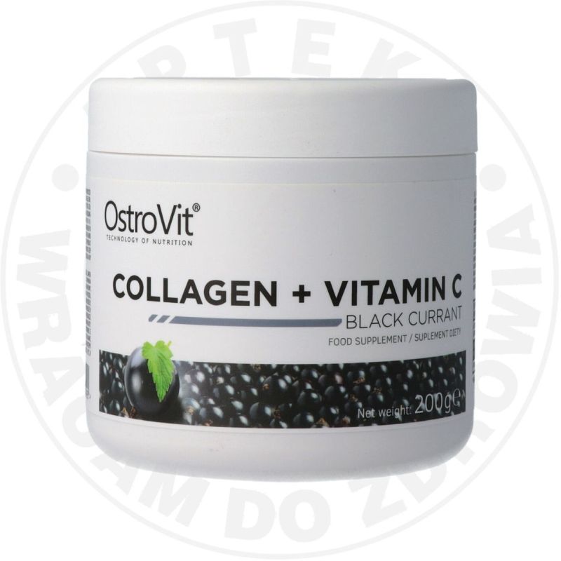OSTROVIT COLLAGEN + VITAMINA C proszek o smaku czarnej porzeczki, 400 g