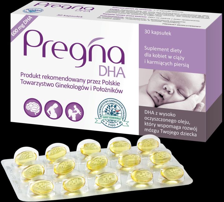 PREGNA DHA kapsułki 250 mg, 30 kaps.