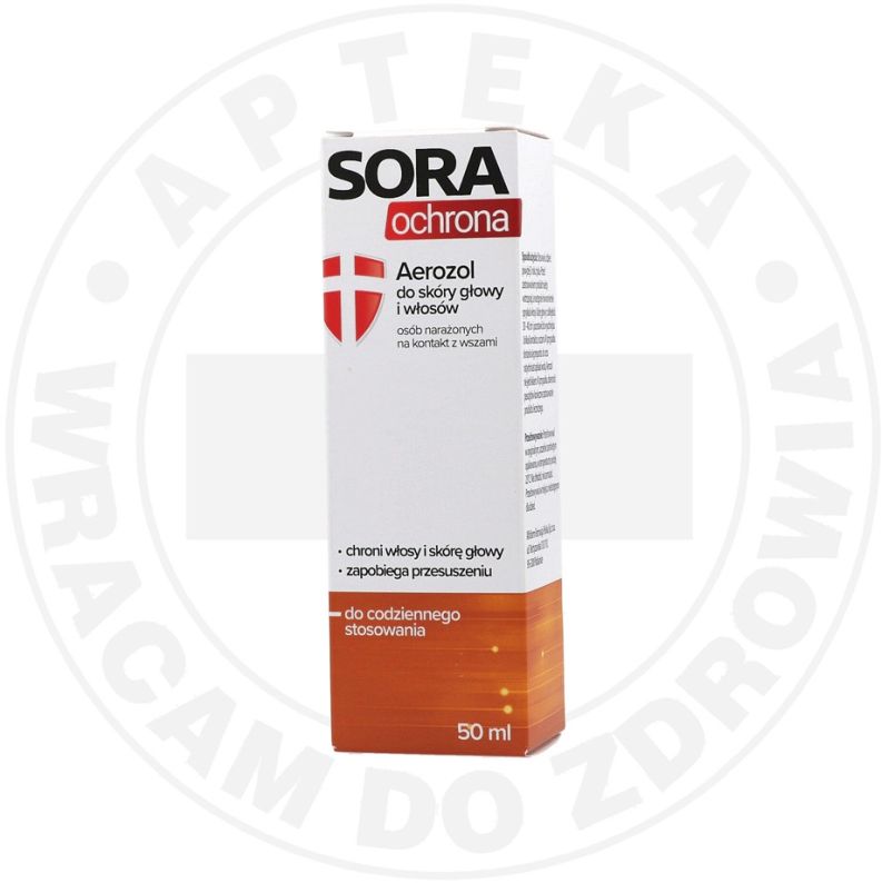 SORA OCHRONA aerozol do skóry głowy i włosów  aerozol, 50 ml