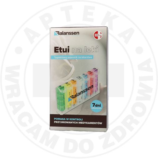 TYGODNIOWE ETUI NA LEKI 4 PORY DNIA etui organizer, 1 szt.